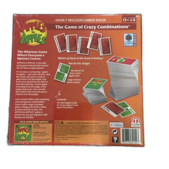 Mattel Games Apples to Apples the Game of Crazy Combinations Family Ages 12+ - Picture 2 of 7